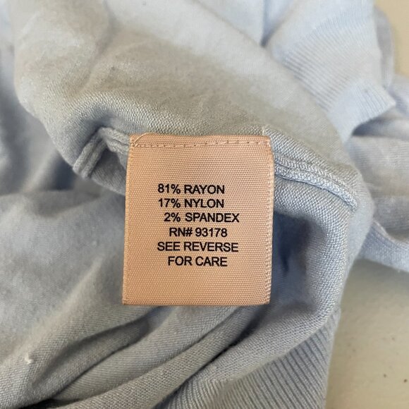 Philosophy Cardigan Button Front Closure Lightweight Breathable Fabric Blue W L - Picture 4 of 8